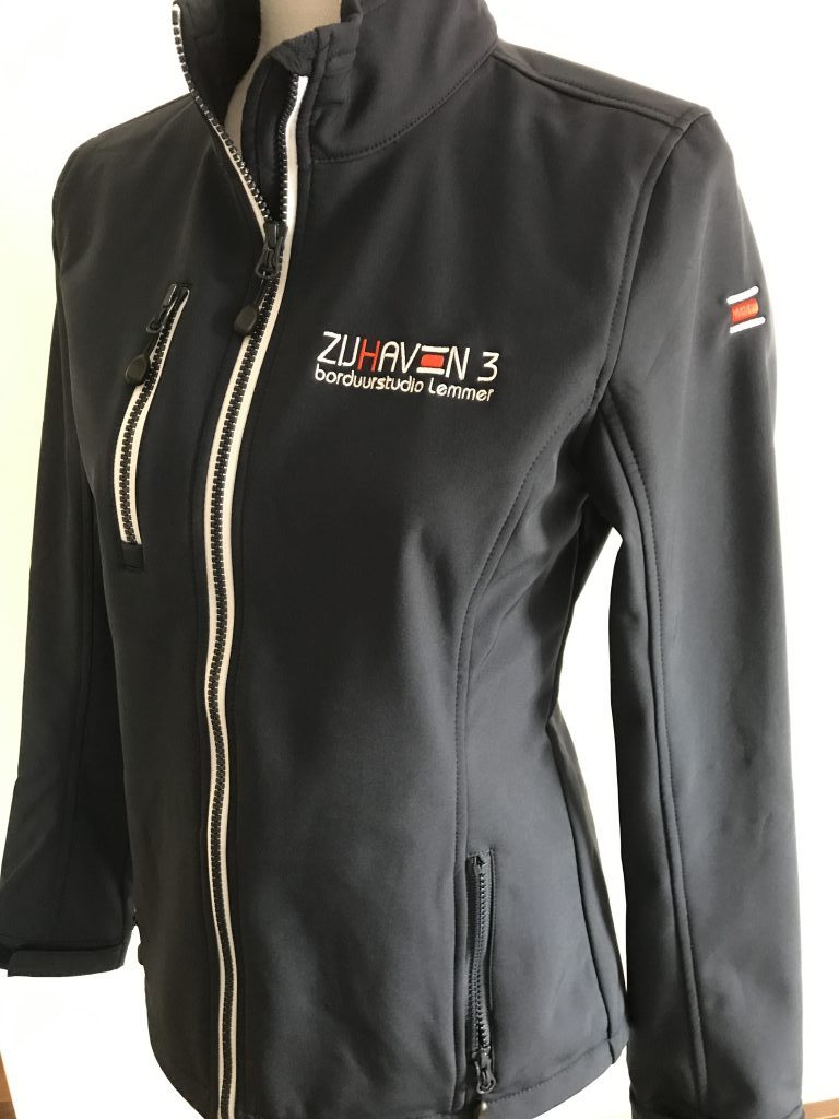 Bedrijfskleding, Softshell jassen borduren, door ZijHaven3, borduurstudio Lemmer