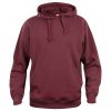 Hoody bordeaux, met logo Friese Paarden / Fresian Horses door ZijHaven3, borduurstudio Lemmer