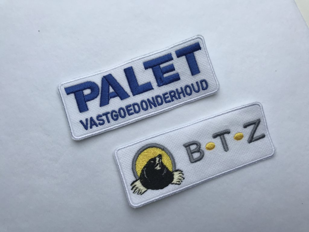 Bedrijfskleding, patches met logo, door ZijHaven3, borduurstudio Lemmer